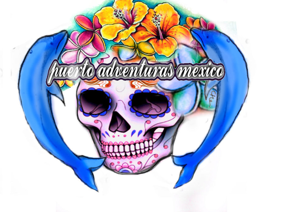mexican themed skull tattoo design by BornXChaos on Clipart library