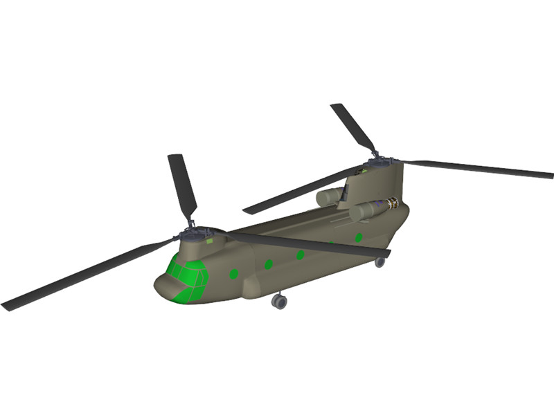 Boeing CH-47F Chinook 3D Model Download | 3D CAD Browser
