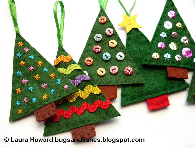 How To: Felt Christmas Tree Ornaments | Diy-Crafts.Org