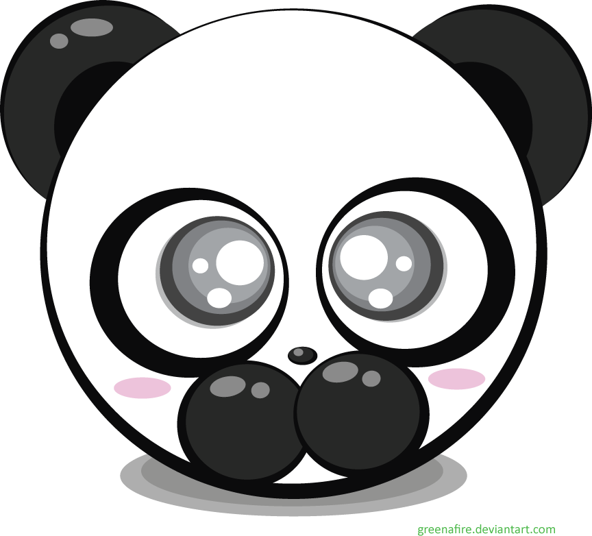 Panda Bear Vector by greenafire on Clipart library
