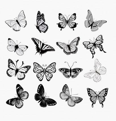 Butterfly silhouette vector Free vector for free download about 