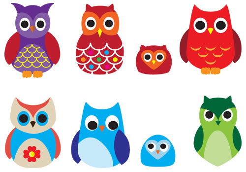 simple owl drawings