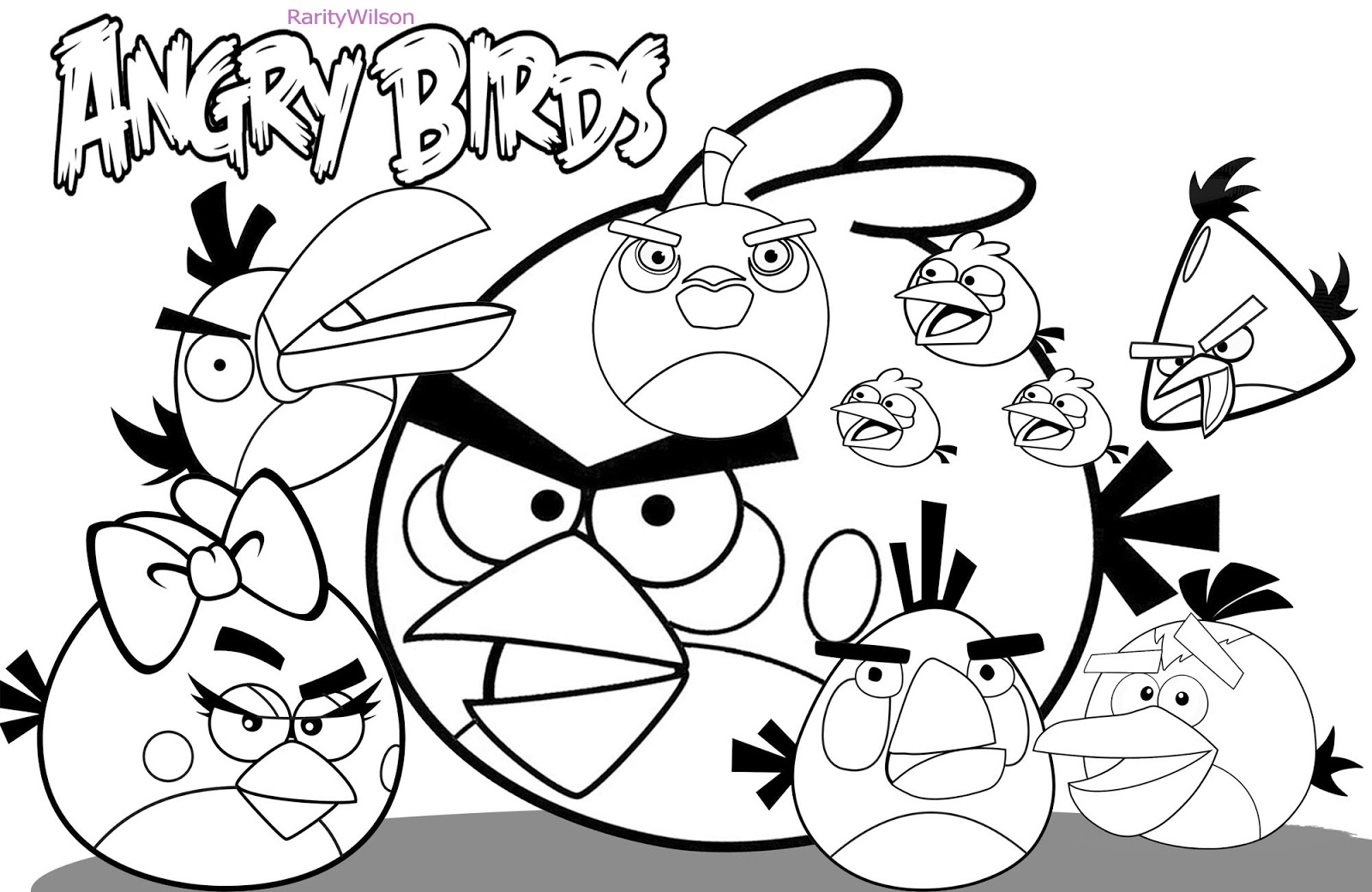 Free Angry Birds Black And White, Download Free Angry Birds Black ...