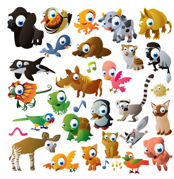 all the animals cartoon - Clip Art Library