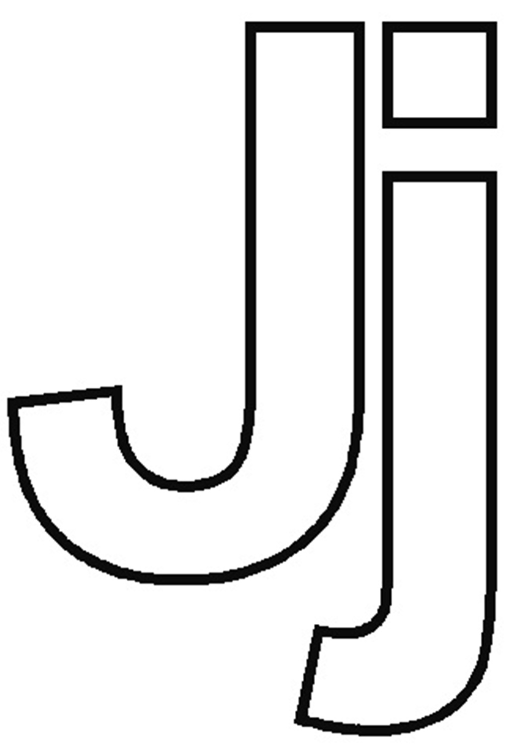 Letter J Template Printable