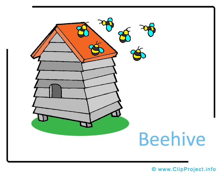 clipart images of bee hives - photo #34