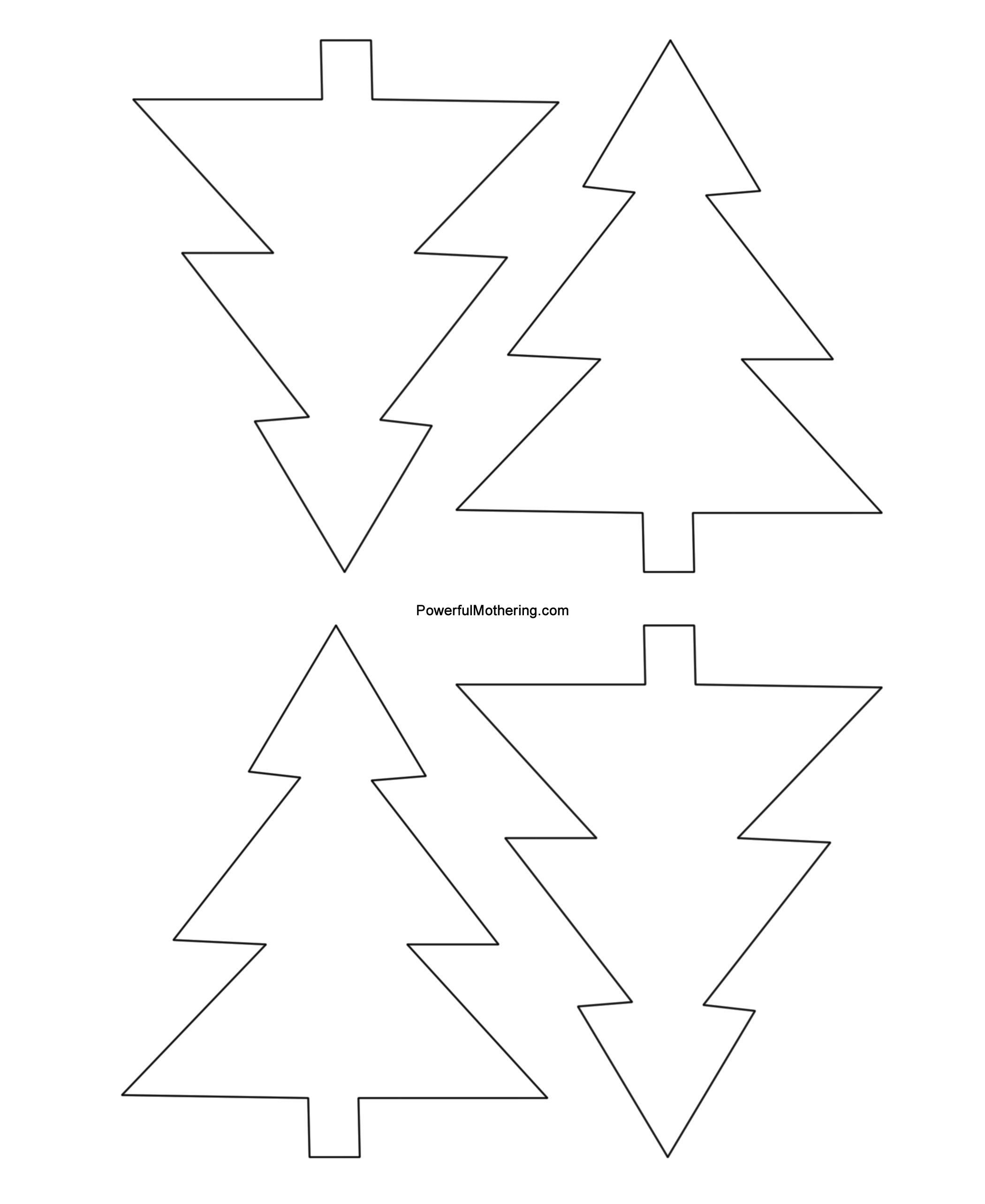 Small Christmas Tree Template from clipart-library.com