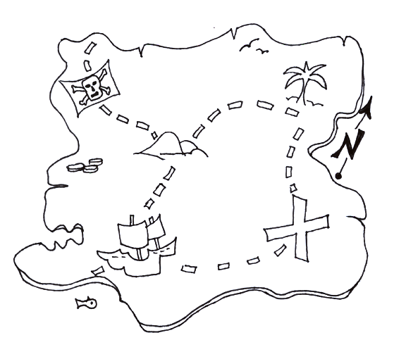 Pirate treasure map printable DUSAN CECH