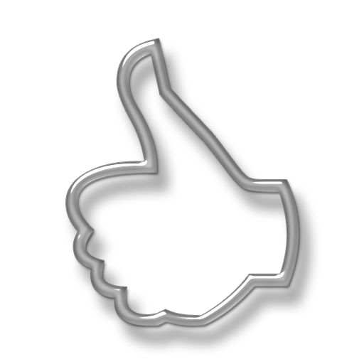 Thumbs (Thumb) Up Outline Hand Icon #076143 ? Icons Etc