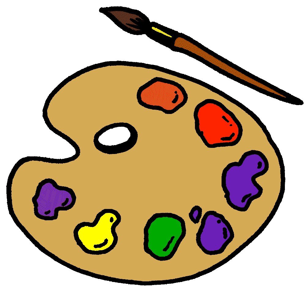 clipart paint brushes and palette - photo #22