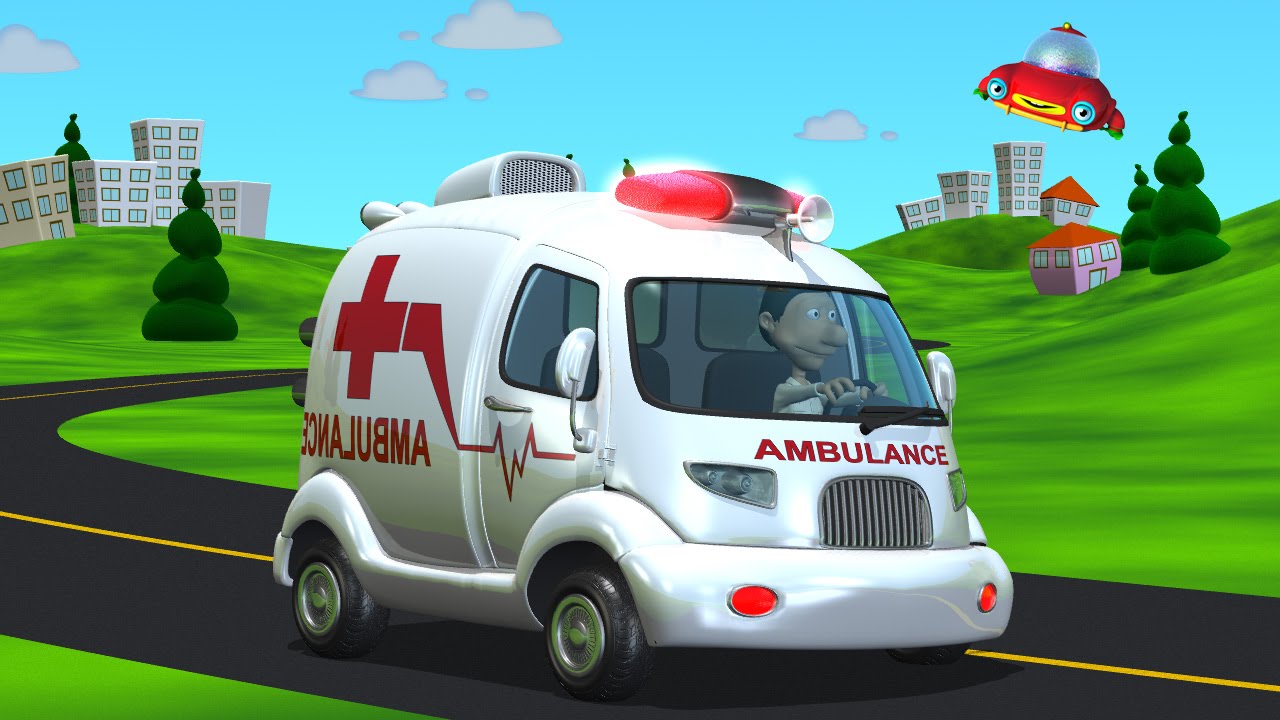 road ambulance cartoon - Clip Art Library