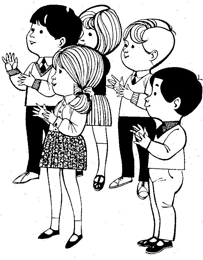 Clapping Hands Page Coloring Pages