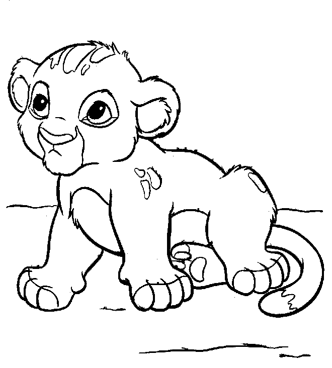 Pix For  Lion King Cartoon Drawing