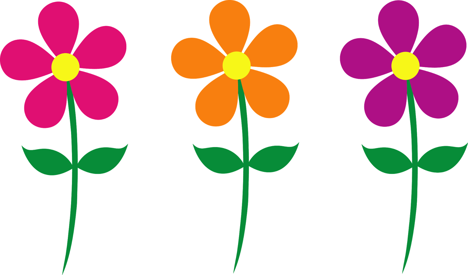 Flowers For  Happy Flower Clipart