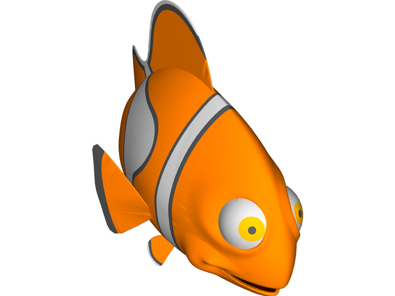 Nemo Fish Cartoon 3D Model Download | 3D CAD Browser