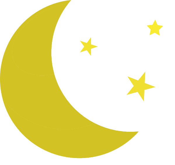 Moon And Stars clip art - vector clip art online, royalty free 
