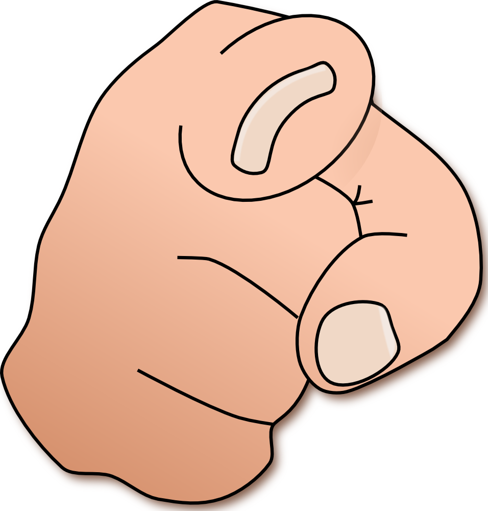 OnlineLabels Clip Art - Pointing Finger