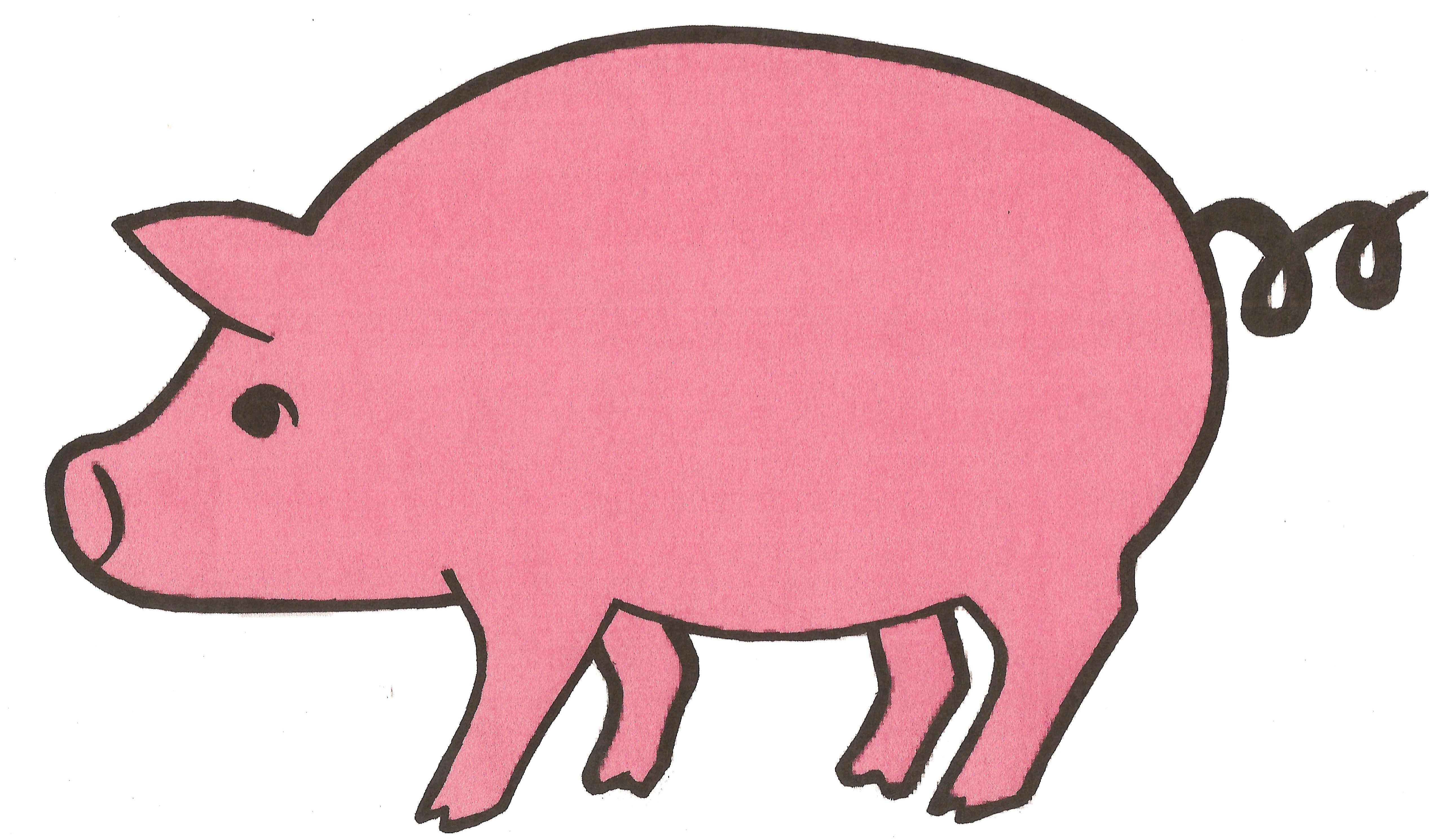 clip art pink pig - photo #24