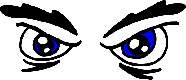 Angry Eyes clip art Free Vector 