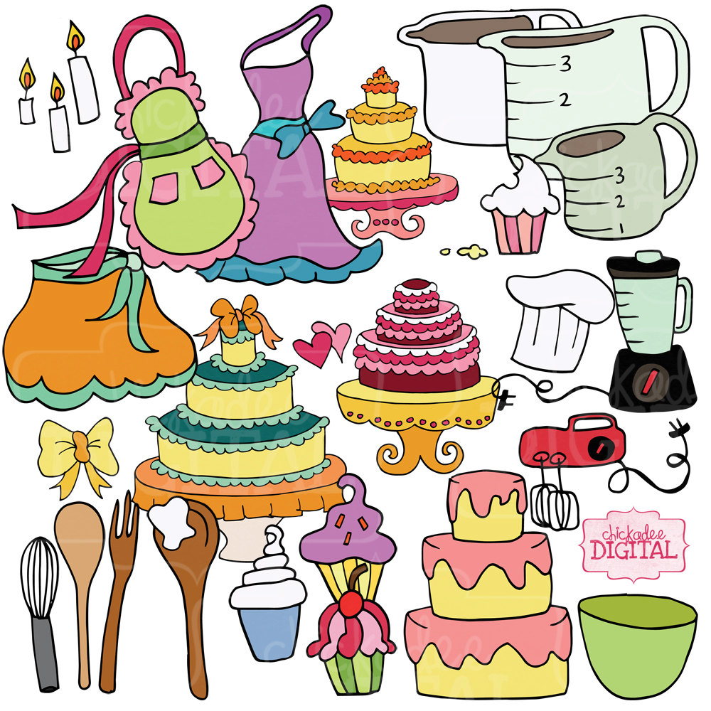 Digital Download Discoveries for BAKING CLIPART from EasyPeach.