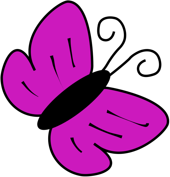 Butterfly Flying Outline Clipart | Clipart library - Free Clipart Images