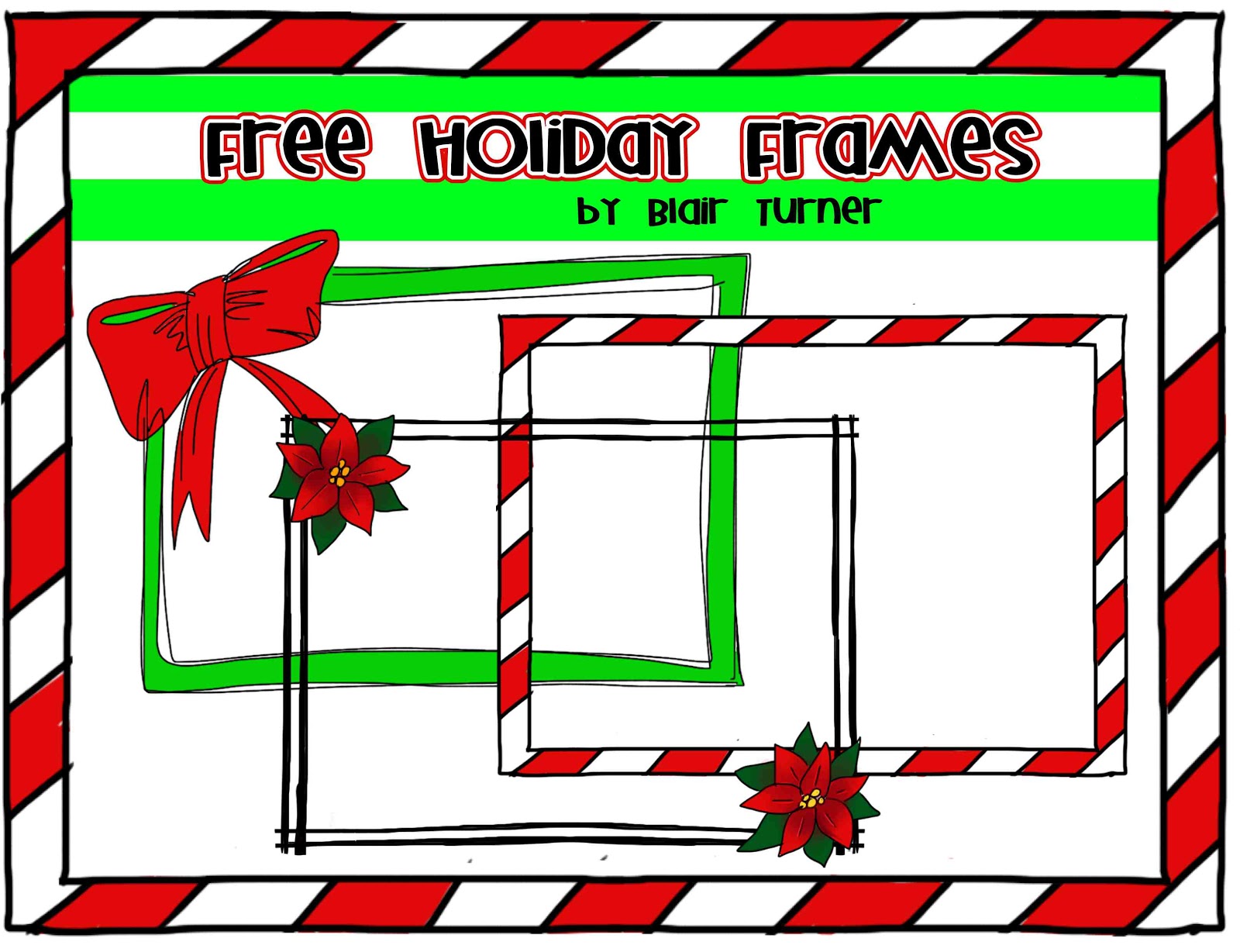 Free Christmas Clip Art Borders Frames - www.