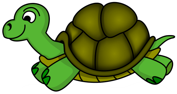 Free Cartoon Turtle Running Clip Art