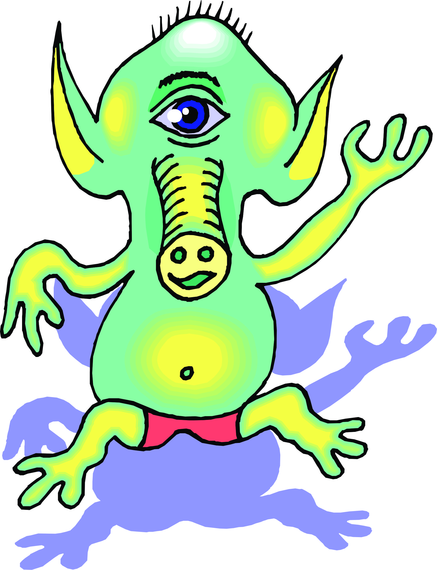 Cartoon Aliens - Clipart library - Clipart library