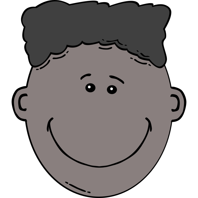 Clipart - Boy Face Cartoon