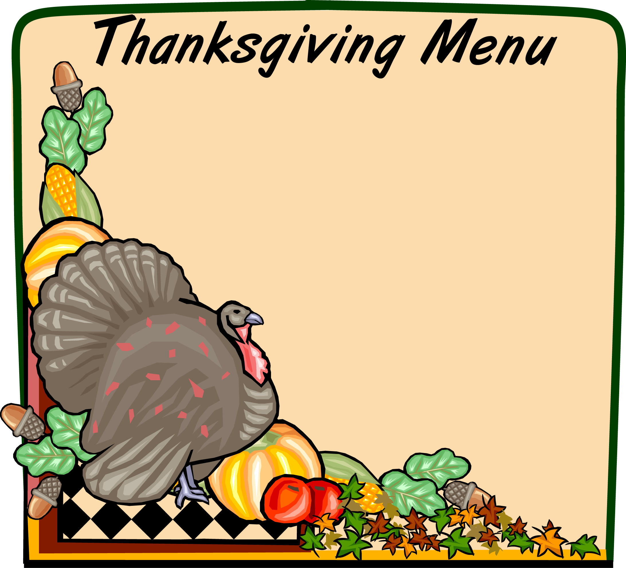 Thanksgiving Borders Clip Art Free - Clipart library