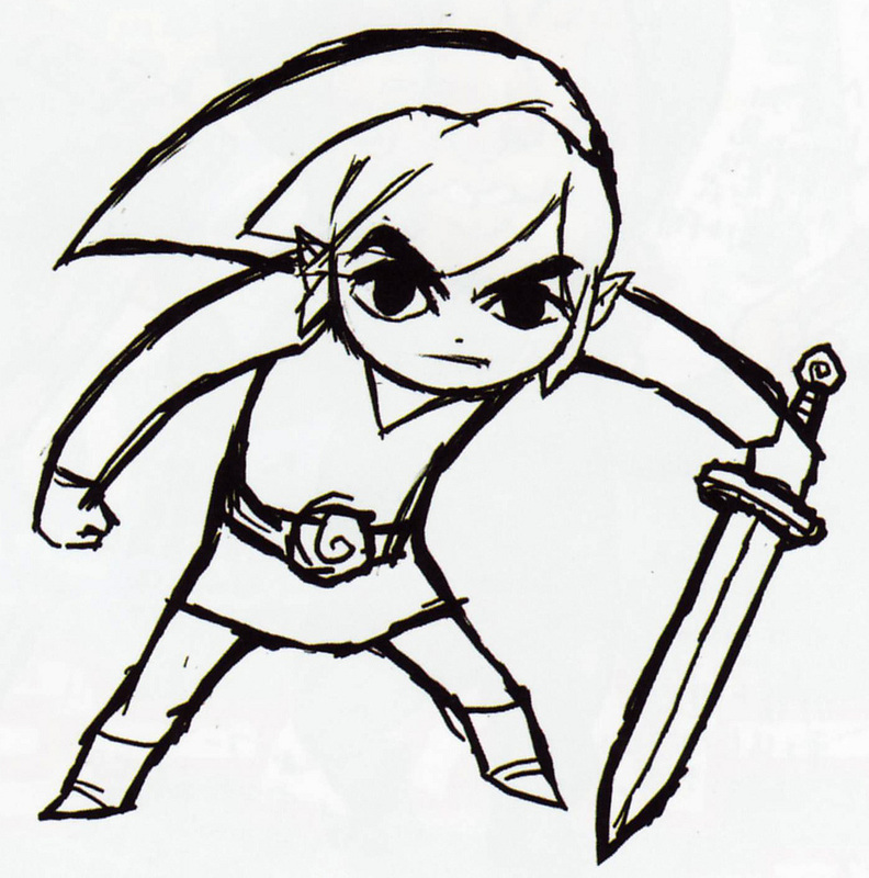 The Legend of Zelda - Wind Waker - Character Design Page