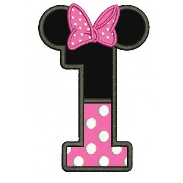 number-1-minnie-mouse-clip-art-library