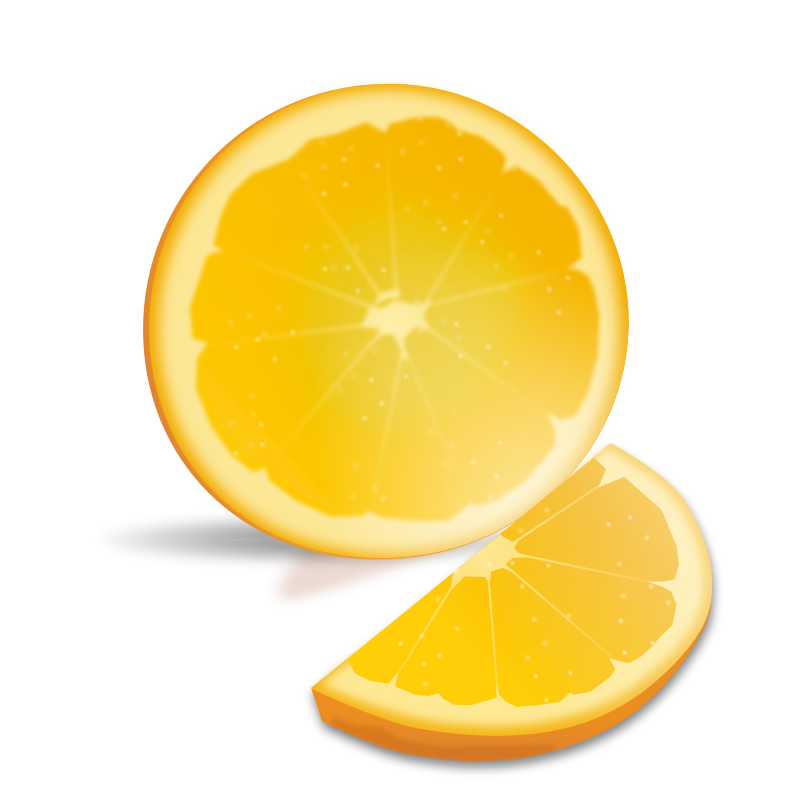 Clipart - Orange Slice