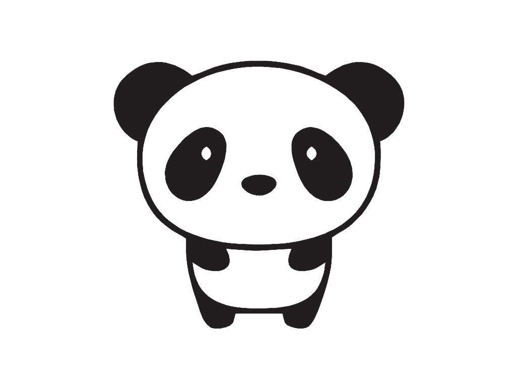 Free Panda Cartoon Black And White, Download Free Panda Cartoon Black And  White png images, Free ClipArts on Clipart Library