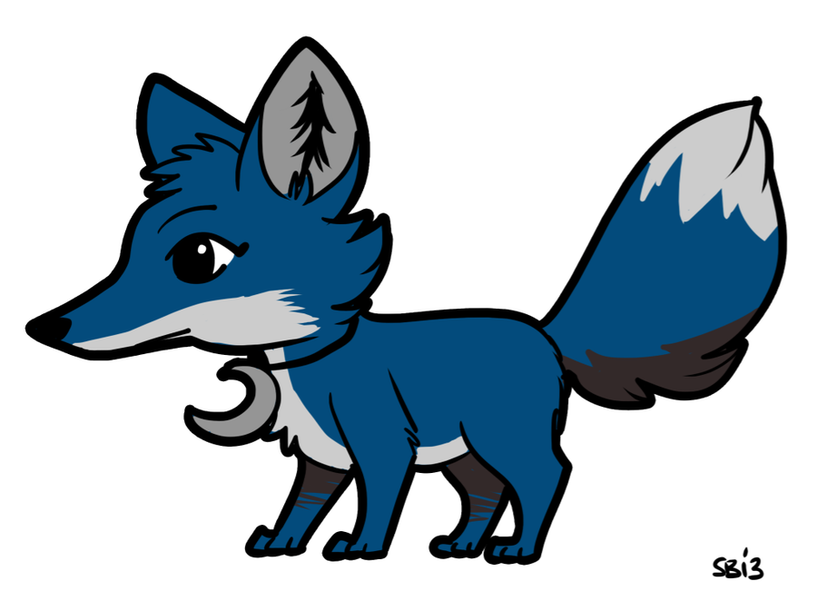 Blue Animal Jam Fox by Badjerma on Clipart library