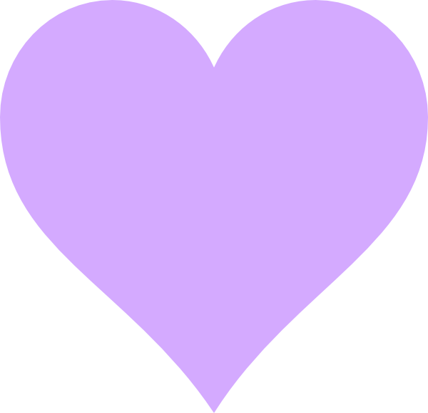 Light Purple Heart Clip Art at Clipart library - vector clip art online 