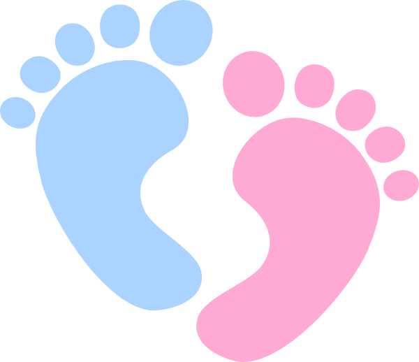 baby blue footprints