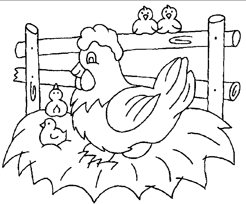 henny penny coloring pages