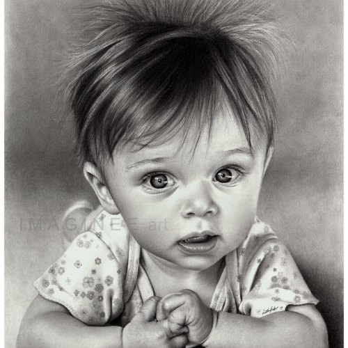 how to draw realistic baby faces