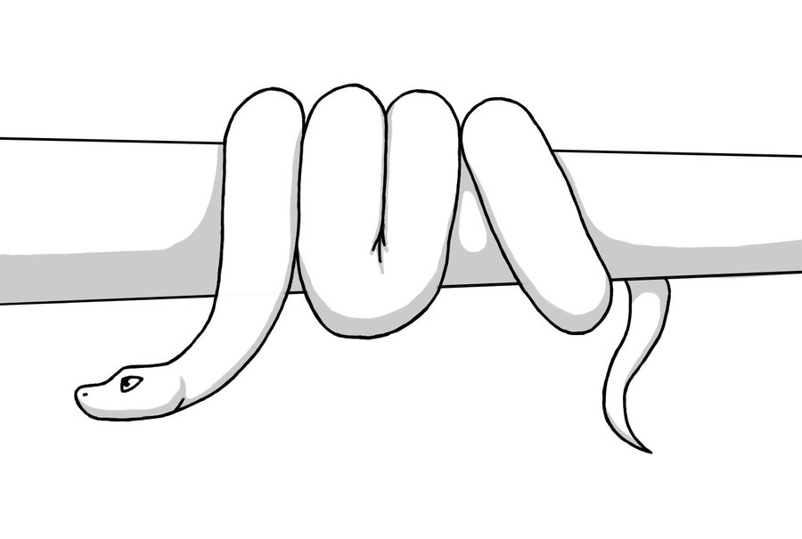 snake lineart by Painted-Shadow on Clipart library