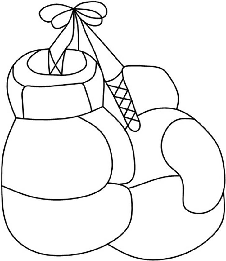 printable boxing gloves coloring page Clip Art Library