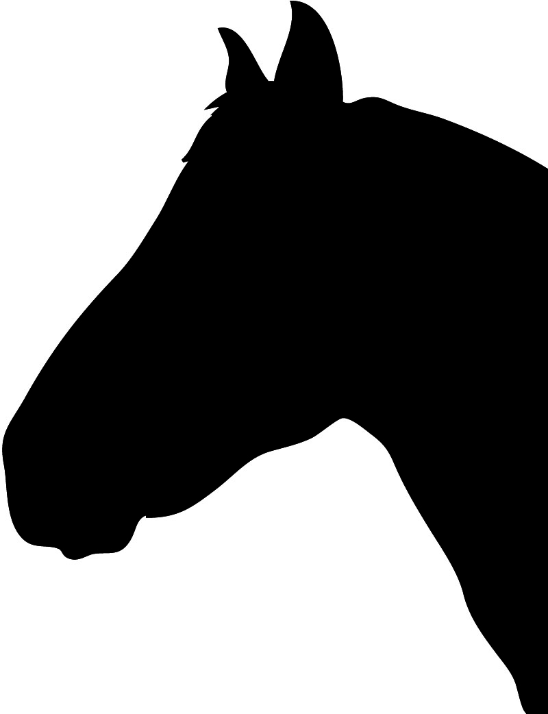 Horse Head Silhouette Clip Art - Clipart library