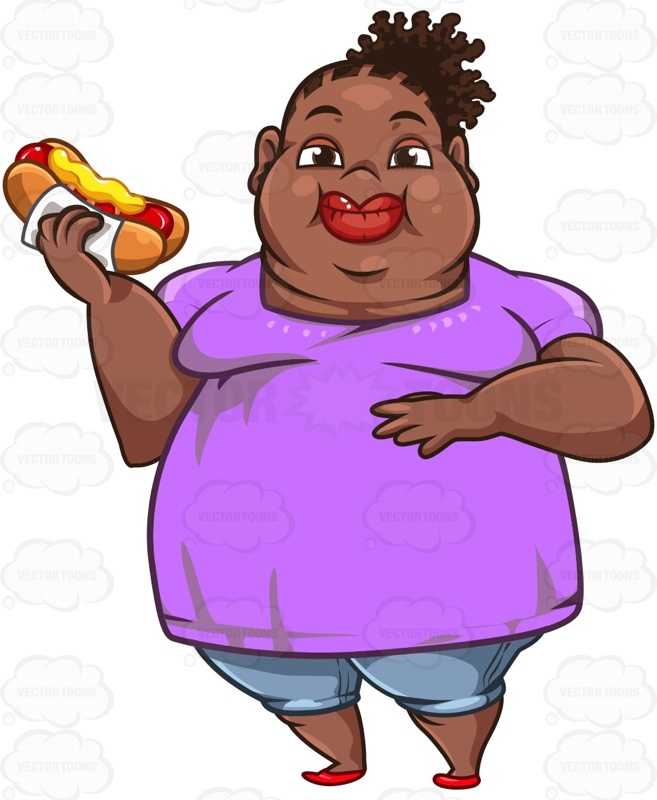 Fat Black Cartoon Characters Cartoon Of The Big Fat Black Guy Illustrations Clip Art Istock