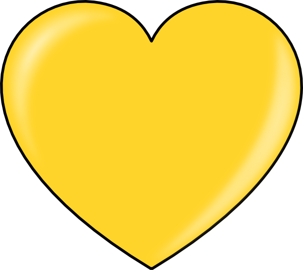 Secretlondon Gold Heart clip art - vector clip art online, royalty 