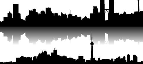 Skyline City Building Vector design | Download Free Vector Graphic 
