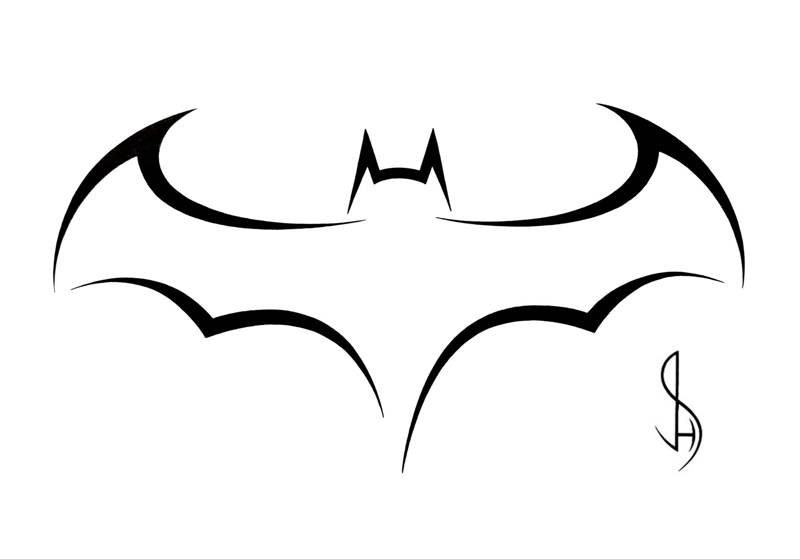 Pin Batman Logo Stencil Tattoo Pictures To Pin On