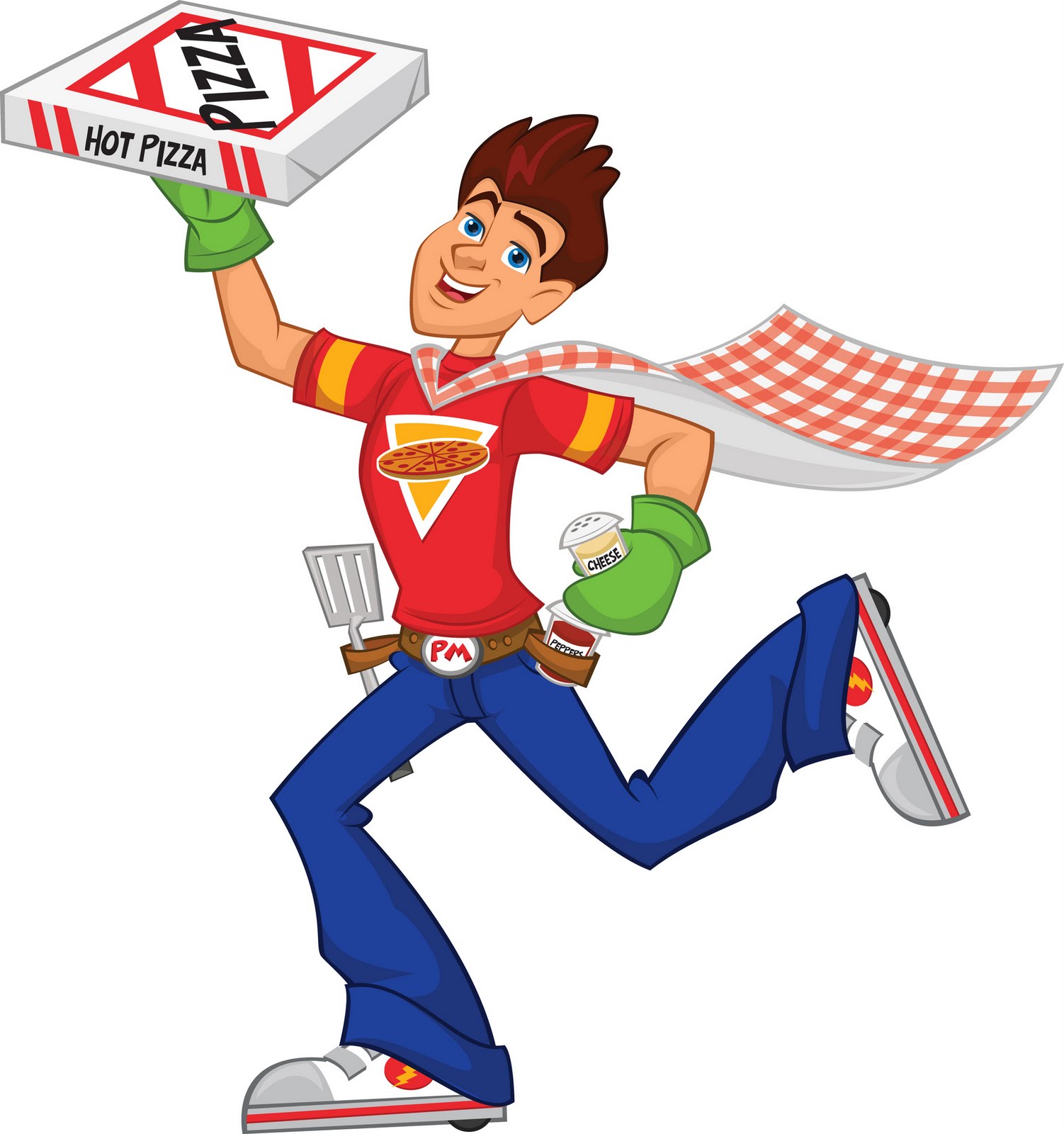Images For  Cartoon Pizza Delivery Man
