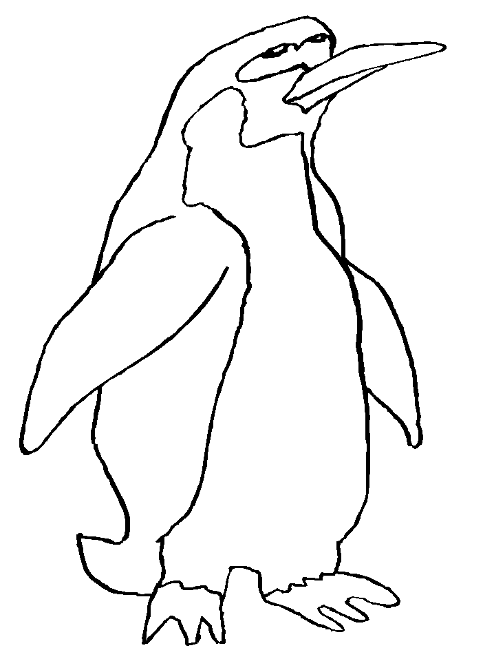 Cartoon penguin coloring pages for kids | Coloring Pages