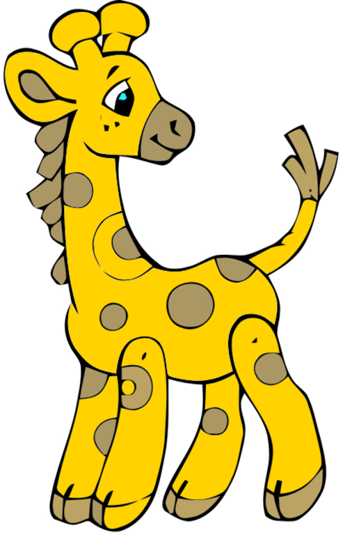 Baby Ganz Fadoozle Giraffe Plush Toy Stuffed Animal 620 - ClipArt 