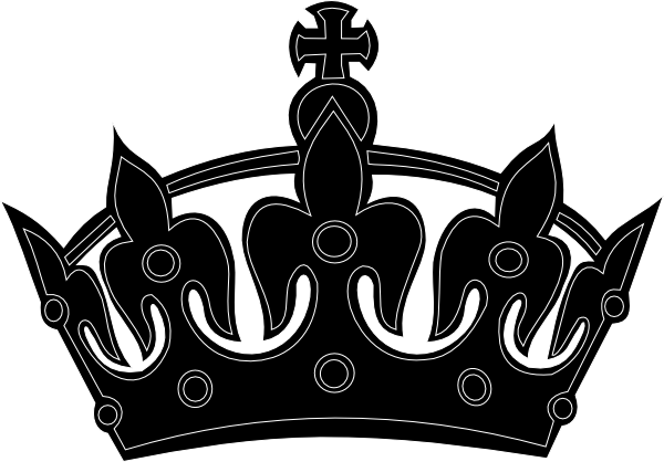 Black Keep Calm Crown clip art - vector clip art online, royalty 